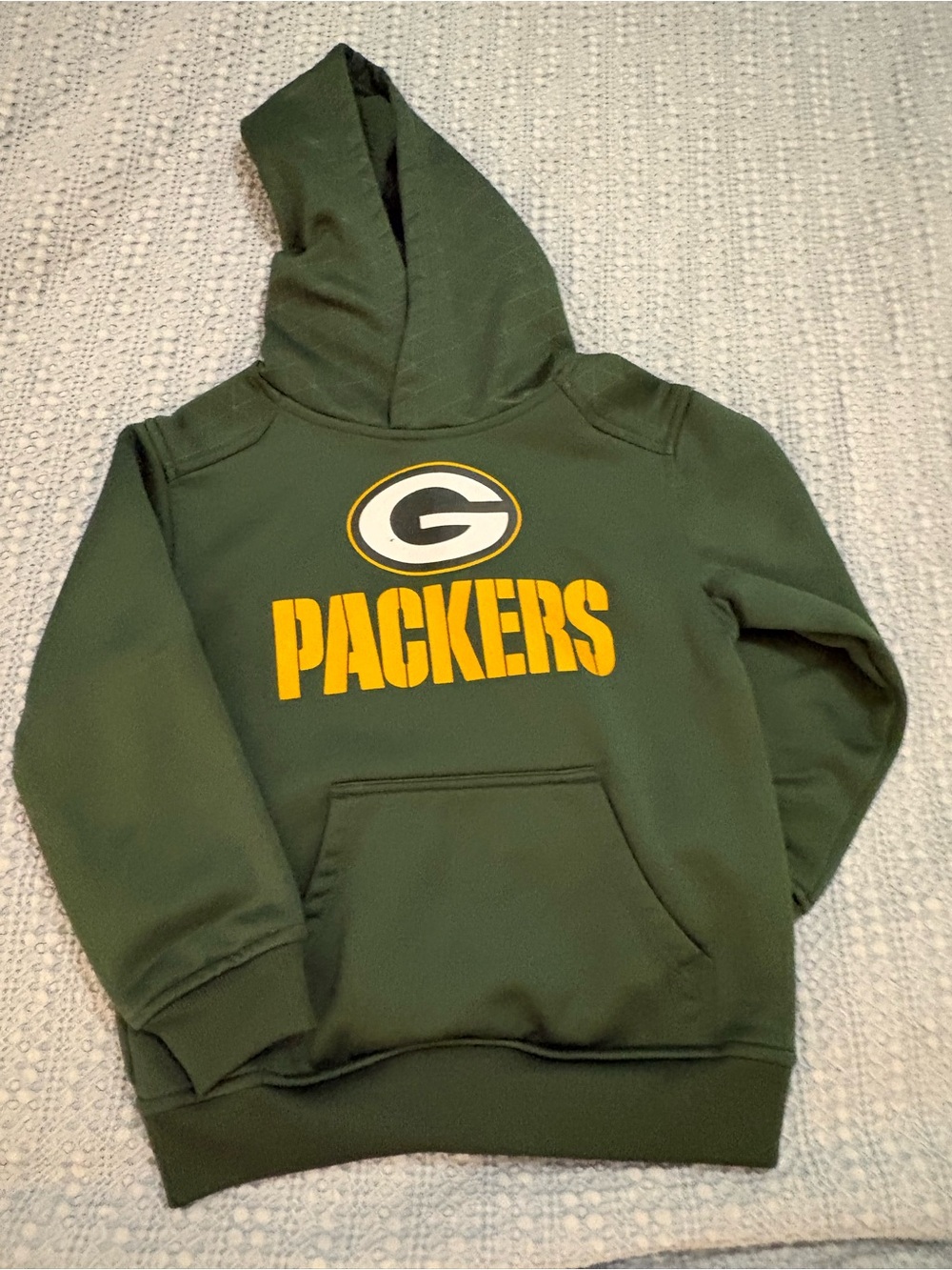 Youth NFL Team Apparel Green Bay Packers Pullover Hooded Sweatshirt